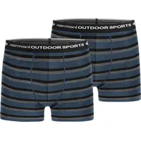 normani Outdoor Sports Boxershorts grau/schwarz XXL 2er Pack