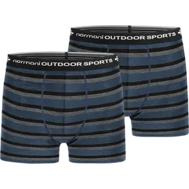 normani Outdoor Sports Boxershorts grau/schwarz XXL 2er Pack