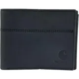 CARHARTT Saddle Leather Bifold Portemonnaie schwarz