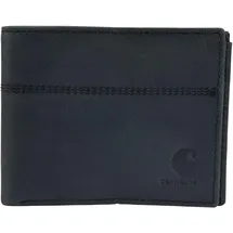 CARHARTT Saddle Leather Bifold Portemonnaie schwarz