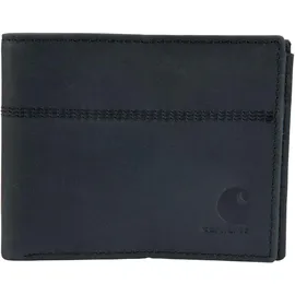 CARHARTT Saddle Leather Bifold Portemonnaie schwarz