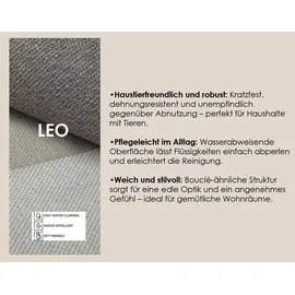 Home Affaire Eckcouch Cord 2-Sitzer Grau