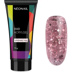 NEONAIL Duo Acrylgel Celebrate Rose Gel für die Nagelmodellage 15 g