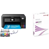 EcoTank ET-2850 A4-Multifunktions-Wi-Fi-Tintentankdrucker & Xerox 003R90569 Performer Kopier-/Drucker-/Universalpapier, DIN A3, 80 g/m2, 1 Pack a 500 Blatt, weiß