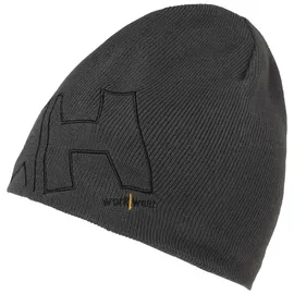 hh workwear Beanie Classic Logo grau