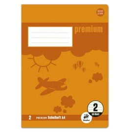 Staufen Schulheft Premium A4, 16 Blatt, Lineatur 2