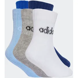 adidas KIDS LIN ANK 5P Funktionssocken 5er Pack Blau 50
