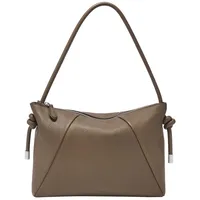 Fossil Willa Henkeltasche Leder Grau/Braun