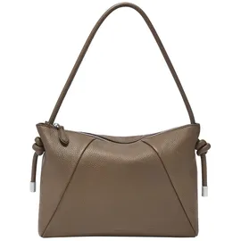 Fossil Willa Henkeltasche Leder Grau/Braun