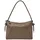 Fossil Willa Henkeltasche Leder Grau/Braun