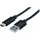 Manhattan USB-C auf USB-A 1 m Schwarz