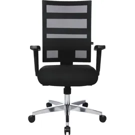 TOPSTAR X-Pander mit Armlehnen schwarz/schwarz/alu poliert