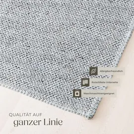 Tectake Nadira Kurzflorteppich 240 x 340 cm Beige/Grau