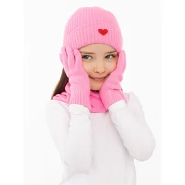 Zwillingsherz Strickhandschuhe rosa