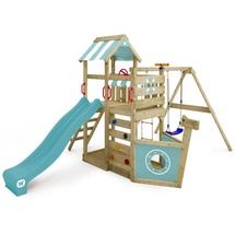 Wickey Spielturm SeaFlyer mit Schaukel & Rutsche, pastellblau
