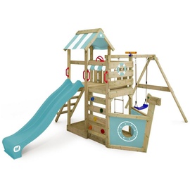 Wickey Spielturm SeaFlyer mit Schaukel & Rutsche, pastellblau