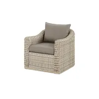 a casa mia Gartensessel aus Polyrattan Sylt 1 , beige , Maße (cm): B: 78 H: 75 T: 82