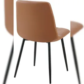 CLP Esszimmerstuhl Antibes Kunstleder dunkelbraun