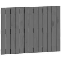 VidaXL Wand-Kopfteil Grau 82,5x3x60 cm Massivholz Kiefer
