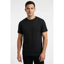 FRUIT OF THE LOOM FRUIT OF THE LOOM, Herren, Gr. 3XL (64/66), schwarz (schwarz, schwarz), Single Jersey, Obermaterial: 100% Baumwolle, unifarben, schmal, Rundhals, normaler Saum, Shirts T-Shirt, aus reiner Baumwolle