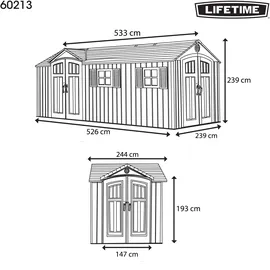 Lifetime Chateau 5,26 x 2,39 m grau