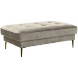 MID.YOU Hocker, Hellgrau, Textil, Füllung: Kaltschaum, Polyetherschaumkern, rechteckig, 125x42x72 cm, Stoffauswahl, Wohnzimmer, Hocker, Sitzhocker