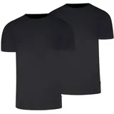 Levi's Herren T-Shirts, 2er Pack - Solid Crew 2P, Rundhals, Cotton Stretch, Schwarz XL