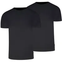Levi's Herren T-Shirts, 2er Pack - Solid Crew 2P, Rundhals, Cotton Stretch, Schwarz XL