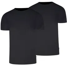Levi's Herren T-Shirts, 2er Pack - Solid Crew 2P, Rundhals, Cotton Stretch, Schwarz XL