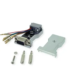 ROLINE DB9 Buchse-RJ45 Buchse 8P/8C 8Ltg., silberfarben