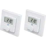 mit Luftfeuchtigkeitssensor 2 St. Weiß