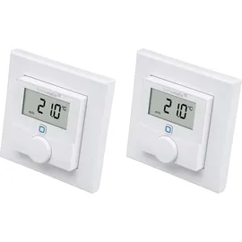 eQ-3 Homematic IP Wandthermostat mit Luftfeuchtigkeitssensor 2 St. Weiß