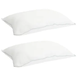 vidaXL Bettwäsche-Set Weiß 200 x 220 cm + 80 x 80 cm