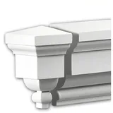 PROFHOME DECOR Stirnelement Fassaden Element 8,6 cm x 8,6 cm x 11,1 cm