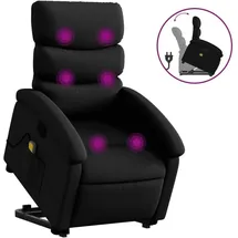 vidaXL Massagesessel mit Aufstehhilfe Kunstleder 92 x 99,5 x 0 cm Schwarz