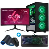 ONE GAMING Gaming Komplett-PC IN91 Gaming-PC (Intel Core i5 12400F, GeForce RTX 4060 Ti, 512 GB SSD, Luftkühlung)