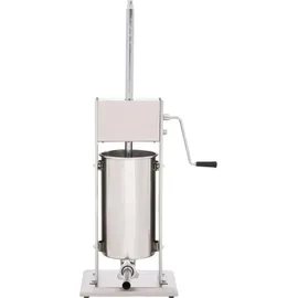 vidaXL Manueller Wurstfüller Silbern 15 L Edelstahl