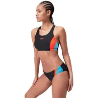 Speedo Bikini "Eco Colourblock" in Schwarz / 40
