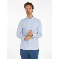 Tommy Hilfiger Langarmhemd SOLID HERITAGE OXFORD RF SHIRT blau
