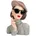 Formano Deko-Büste Dame mit Sonnenbrille Hut Frauenfigur 26cm Women aus Kunststein Vintage-Deko im Audrey Stil Elegante Geschenkidee für Frauen Designliebhaber