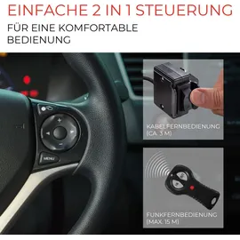 Rotfuchs Elektrische Seilwinde 12 Volt - 4500 LBS Motorwinde Seilzug, Zugwinde mit Fernbedienung, Power Offroad Winde 2041 kg, ATV UTV kompatibel