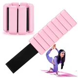 Esshogo Fitness Gewichtsmanschetten für Damen und Herren, Gewicht Fitnessarmband, Fußkettchen Gewichte 1 kg, Set mit 2 Armbändern, Handgelenkgewichte zum Gehen, Gewichte für Beine, Pilates Gewichte