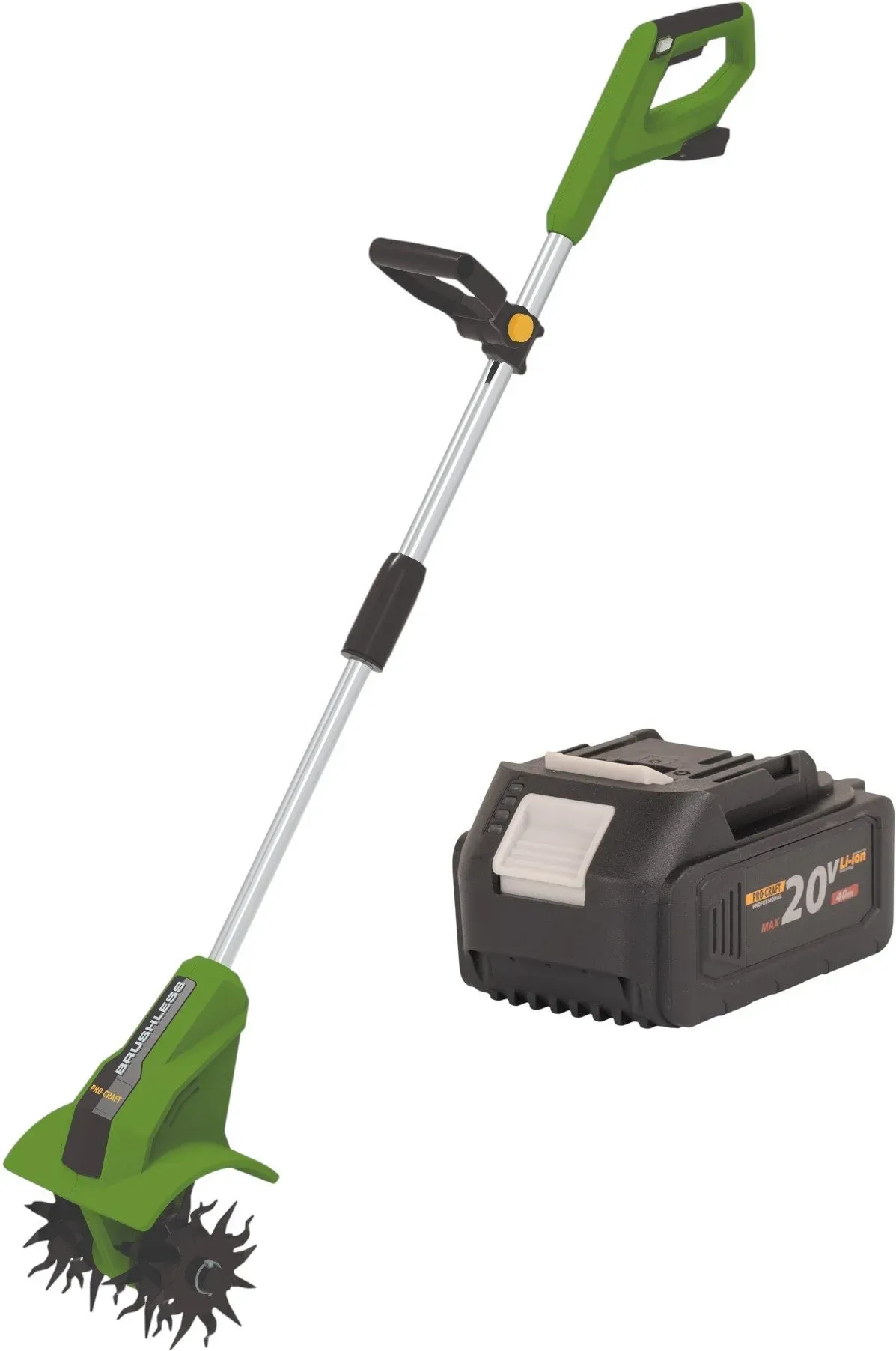 Procraft CT20bb Akku Kultivator 20 V 224 mm Brushless + 1x Akku 4,0 Ah - ohne Ladegerät