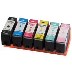 6x Tintenpatronen kompatibel f. Epson Expression Photo XP-8000 ersetzt Epson 378XL und 378 Tintenpatronen