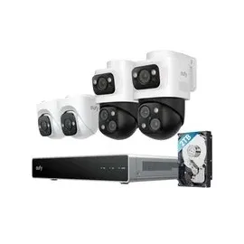 eufy PoE NVR Security System S4 inkl. 2x Bullet-PTZ-Kameras + 2x Turret-Kameras