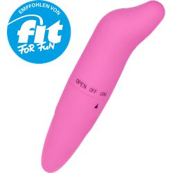 Vibrator mit gebogener Spitze, 12,5 cm, rosa
