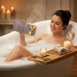 Brubaker Cosmetics 6-teilig Pflegeset - Winter Wonder - Beauty Geschenkset mit Vanille Duft - inkl. Glitzer Schlitten Gold