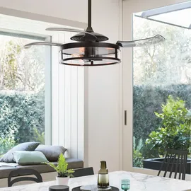Fanaway Classic 122 cm Deckenventilator schwarz mit Licht inkl. Fernbedienung