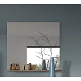 INOSIGN Garderobenspiegel INOSIGN "Riga, B x T x H ca.: 90 x 16 x 84 cm, 1 Ablageboden", braun (spiegelglas, nox oak nb, basalt grau nb), B:90cm H:84cm T:16cm, Spiegelglas, Spiegel, Garderobenspiegel, Spiegel, Wandspiegel, Flurspiegel, Dielenspiegel