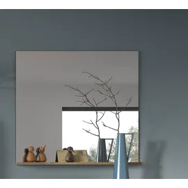 INOSIGN Garderobenspiegel INOSIGN "Riga, B x T x H ca.: 90 x 16 x 84 cm, 1 Ablageboden", braun (spiegelglas, nox oak nb, basalt grau nb), B:90cm H:84cm T:16cm, Spiegelglas, Spiegel, Garderobenspiegel, Spiegel, Wandspiegel, Flurspiegel, Dielenspiegel